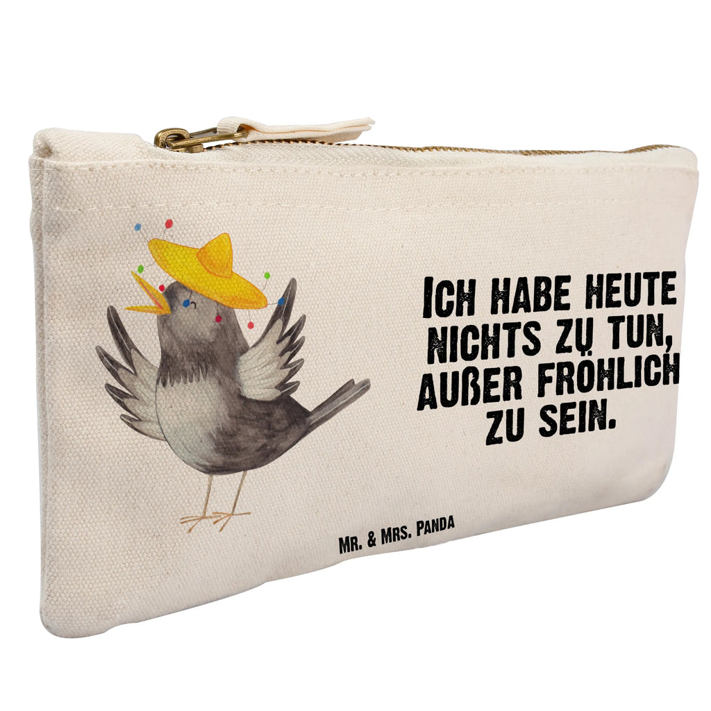 Make-up bag Crow sombrero aufbewahrungsbeutel, beauty case, kosmetiktäschchen, Schminkbeutel, Kulturtasche, Schlampermäppchen, Kosmetiktasche, Schminktasche, Kosmetikbeutel, Mäppchen, Kulturbeutel, beauty tasche, aufbewahrungstasche, toiletry bag, utensilientasche, pencil case, Etui, Waschbeutel, Waschtasche, Federmappe, Stiftemäppchen, Schminktäschchen, pinsel tasche, Lustige Sprüche, Tiermotive, Tiere, Gute Laune, Motivation, Glück Spruch, Rabe, Vogel, Elster, Fröhlich sein, Froh, Spruch Positiv, Vögel, glücklich sein