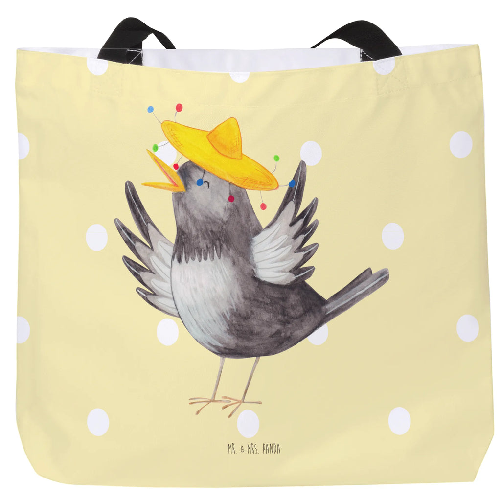 Shopper Crow sombrero Schultasche, Einkaufstasche, Schulbeutel, Tragebeutel, Shopper, Strandtasche, Alltagstasche, Einkaufsbeutel, Beutel, Freizeittasche, Tasche, Tiermotive, Gute Laune, lustige Sprüche, Tiere, Vogel, Elster, froh, fröhlich sein, glücklich sein, Motivation, Spruch positiv, Rabe, Glück Spruch, Vögel