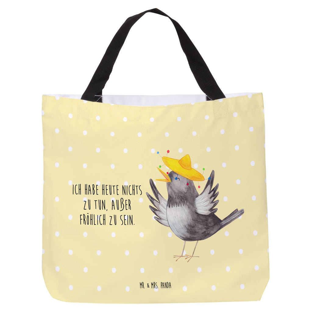 Shopper Crow sombrero Schultasche, Einkaufstasche, Schulbeutel, Tragebeutel, Shopper, Strandtasche, Alltagstasche, Einkaufsbeutel, Beutel, Freizeittasche, Tasche, Tiermotive, Gute Laune, lustige Sprüche, Tiere, Vogel, Elster, froh, fröhlich sein, glücklich sein, Motivation, Spruch positiv, Rabe, Glück Spruch, Vögel