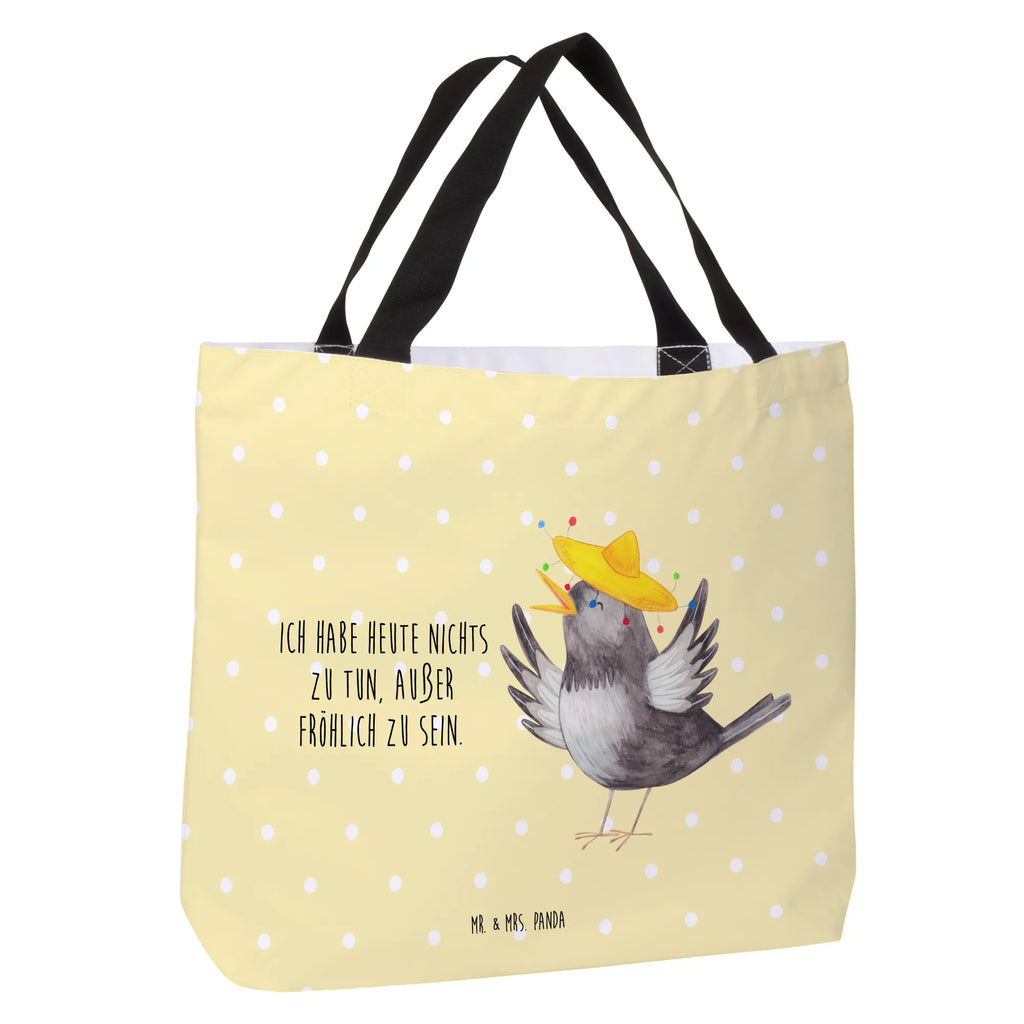 Shopper Crow sombrero Schultasche, Einkaufstasche, Schulbeutel, Tragebeutel, Shopper, Strandtasche, Alltagstasche, Einkaufsbeutel, Beutel, Freizeittasche, Tasche, Tiermotive, Gute Laune, lustige Sprüche, Tiere, Vogel, Elster, froh, fröhlich sein, glücklich sein, Motivation, Spruch positiv, Rabe, Glück Spruch, Vögel