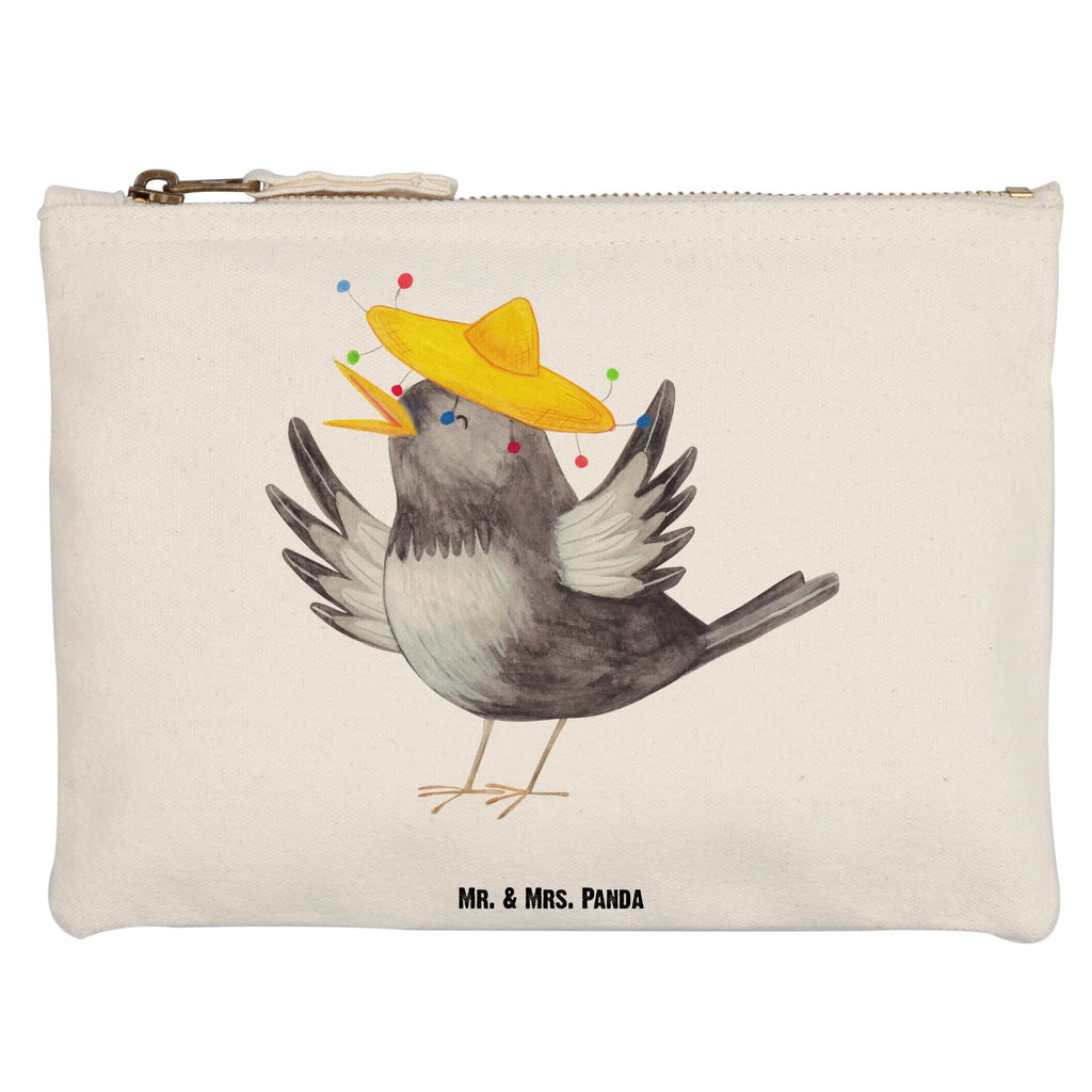 Make-up bag Crow sombrero aufbewahrungsbeutel, beauty case, kosmetiktäschchen, Schminkbeutel, Kulturtasche, Schlampermäppchen, Kosmetiktasche, Schminktasche, Kosmetikbeutel, Mäppchen, Kulturbeutel, beauty tasche, aufbewahrungstasche, toiletry bag, utensilientasche, pencil case, Etui, Waschbeutel, Waschtasche, Federmappe, Stiftemäppchen, Schminktäschchen, pinsel tasche, Lustige Sprüche, Tiermotive, Tiere, Gute Laune, Motivation, Glück Spruch, Rabe, Vogel, Elster, Fröhlich sein, Froh, Spruch Positiv, Vögel, glücklich sein