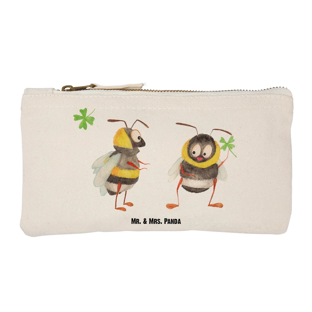 Make-up bag bumblebees shamrock small animals, cute, funny, cute animal motives, hand drawn, small world, funny sayings, good mood, happy, gifts, gift ideas, special gifts, animal lover, card, bee decoration, bumblebee, bee, saying positive, saying happy, become happy, be happy, saying beautiful