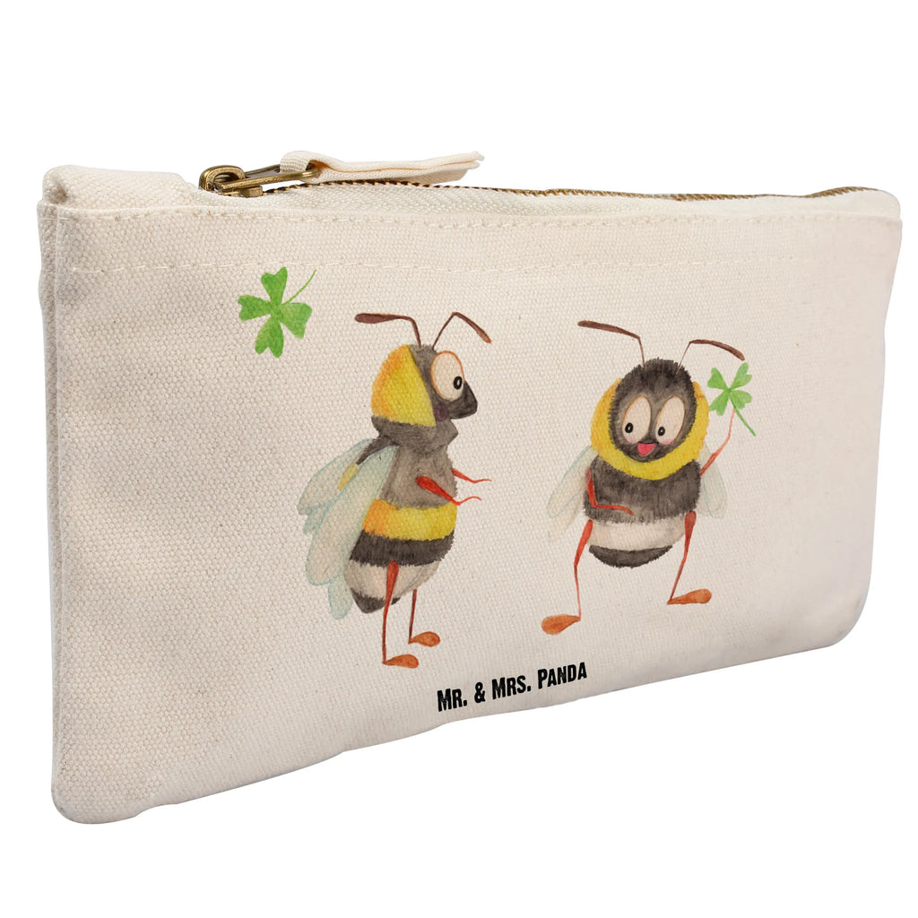 Make-up bag bumblebees shamrock small animals, cute, funny, cute animal motives, hand drawn, small world, funny sayings, good mood, happy, gifts, gift ideas, special gifts, animal lover, card, bee decoration, bumblebee, bee, saying positive, saying happy, become happy, be happy, saying beautiful