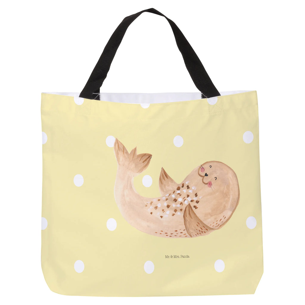 Shopper Robbe Liegen XL, XXL Tasche, Stofftasche, Alltagstasche, Einkaufsbeutel, Tüte, Schulbeutel, Beutel, Schultertasche, Schultasche, Ausflug, Shopper, Strandtasche, Tragebeutel, Freizeittasche, Einkaufstasche, Lustige Sprüche, Tiere, Tiermotive, Gute Laune, Robben, Meerestier, Robbe, Lachen, Freude, Nordsee, Strand, Ostsee, Seehund
