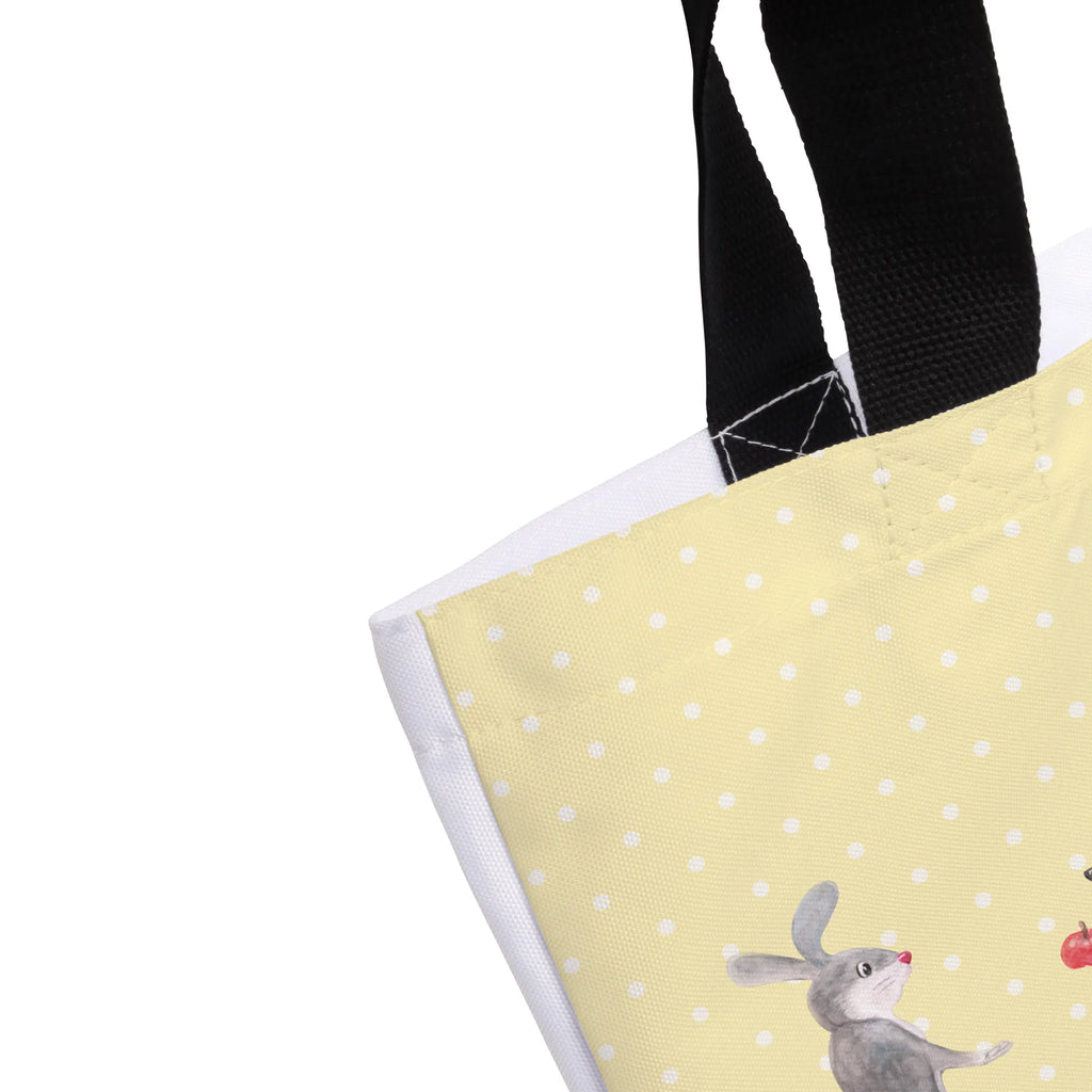 Shopper Hare Hedgehog Freizeittasche, Shopper, Einkaufsbeutel, Einkaufstasche, Alltagstasche, Tragebeutel, Schulbeutel, Tasche, Beutel, Strandtasche, Schultasche, Tiermotive, Gute Laune, lustige Sprüche, Tiere, Liebeskummer Geschenk, Liebe Spruch, Spruch romantisch, Trösten, Trennungsschmerz, Igel, Igel und Hase, Hase, Herzschmerz