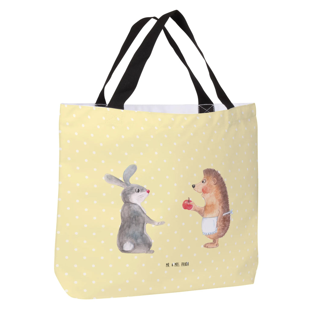 Shopper Hare Hedgehog Freizeittasche, Shopper, Einkaufsbeutel, Einkaufstasche, Alltagstasche, Tragebeutel, Schulbeutel, Tasche, Beutel, Strandtasche, Schultasche, Tiermotive, Gute Laune, lustige Sprüche, Tiere, Liebeskummer Geschenk, Liebe Spruch, Spruch romantisch, Trösten, Trennungsschmerz, Igel, Igel und Hase, Hase, Herzschmerz
