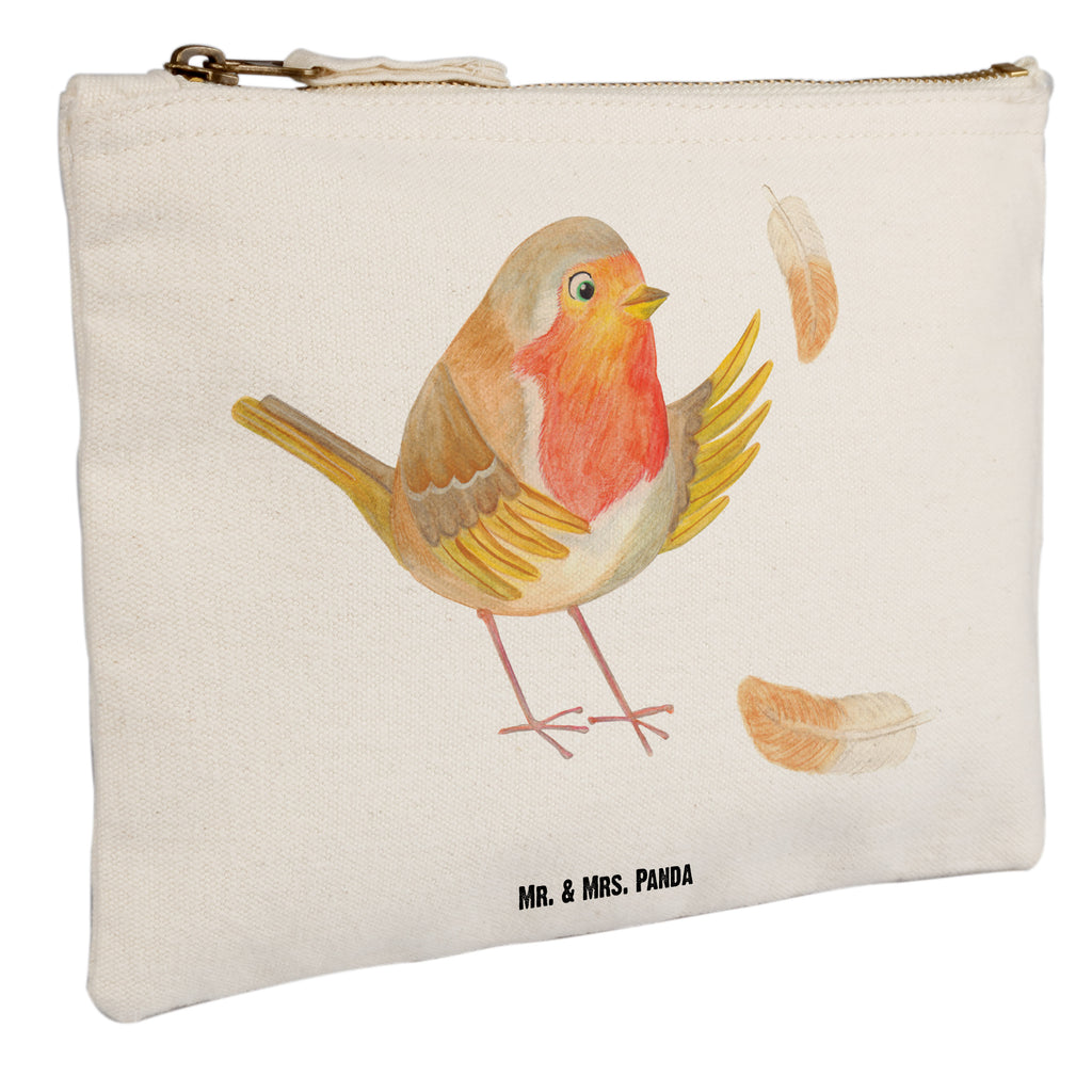 Make-up bag robin feathers small animals, cute, funny, cute animal motives, hand drawn, small world, funny sayings, good mood, happy, gifts, gift ideas, special gifts, animal lover, card, motivation pictures, robin, motivation slogans, What if i fall, bird, flying, slogan courage, slogan motivation