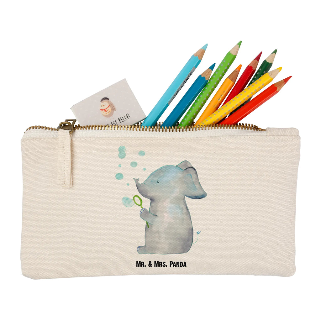 Make-up bag elephant soap bubbles small animals, cute, funny, cute animal motives, hand drawn, small world, funny sayings, good mood, happy, gifts, gift ideas, special gifts, animal lover, card, home, proof of love, soap bubbles, pachyderm, love, elephants, love saying, proboscidean, feeling. Home, Elephant