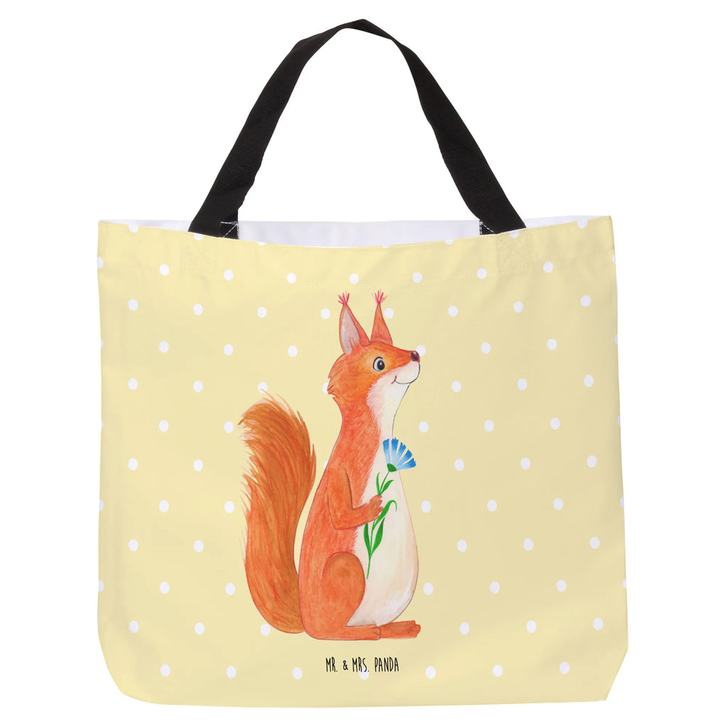 Shopper Squirrel flower handle bag, bag, beach bag, shopper, carrier bag, shopping bag, woman, large, XXL, small animals, cute, funny, cute animal motives, hand drawn, small world, funny sayings, good mood, happy, gifts, gift ideas, special gifts, animal lover, card, Squirrel, motivation pictures, laughter, fun, happy saying, saying decoration, motivation sayings, positive saying, squirrel