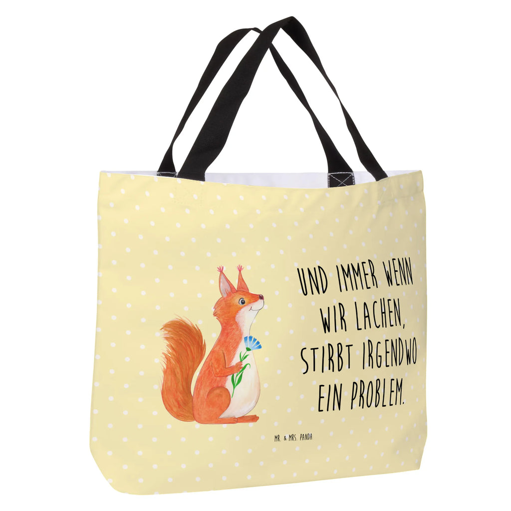 Shopper Squirrel flower handle bag, bag, beach bag, shopper, carrier bag, shopping bag, woman, large, XXL, small animals, cute, funny, cute animal motives, hand drawn, small world, funny sayings, good mood, happy, gifts, gift ideas, special gifts, animal lover, card, Squirrel, motivation pictures, laughter, fun, happy saying, saying decoration, motivation sayings, positive saying, squirrel