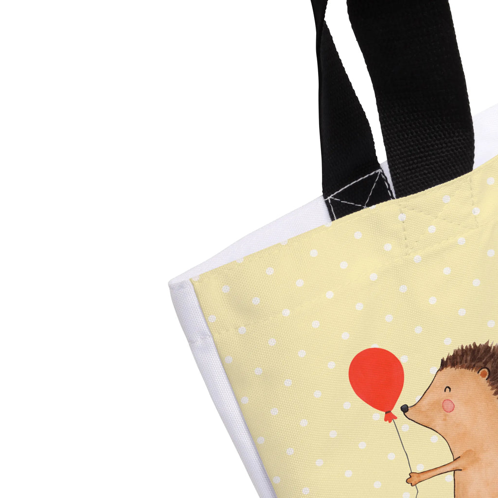Shopper Igel Luftballon Ausflug, Beutel, Strandtasche, Tragebeutel, Einkaufstasche, Stofftasche, Shopper, Einkaufsbeutel, Schultertasche, Schultasche, Schulbeutel, XXL Tasche, Alltagstasche, Freizeittasche, XL, Tüte, Gute Laune, Lustige Sprüche, Tiermotive, Tiere, Geburtstagskind, Glückwunsch, Herzlichen Glückwunsch, Happy Birthday, Igel, Ballon, Geburtstag