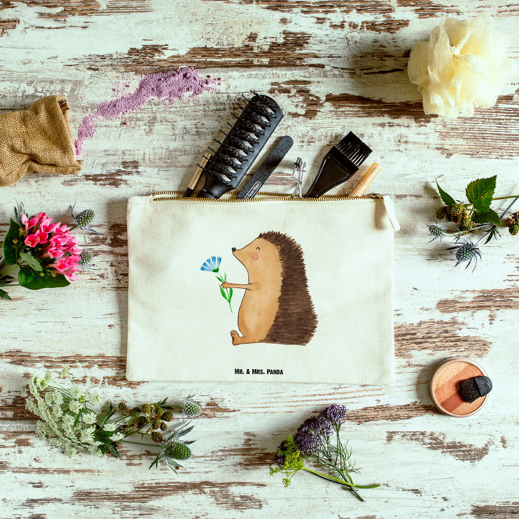 torebka na makijaż jeż Kwiaty kosmetiktäschchen, Schminktasche, aufbewahrungstasche, Schminktäschchen, Waschtasche, Stiftemäppchen, pencil case, beauty tasche, Waschbeutel, Mäppchen, toiletry bag, Kulturtasche, Kosmetikbeutel, pinsel tasche, beauty case, utensilientasche, Federmappe, Schminkbeutel, Etui, Kulturbeutel, Schlampermäppchen, aufbewahrungsbeutel, Kosmetiktasche, Tiermotive, Tiere, Lustige Sprüche, Gute Laune, Krankheit, Besuch, Igel, Gute Besserung, krank, Genesungswünsche, Krankenhaus