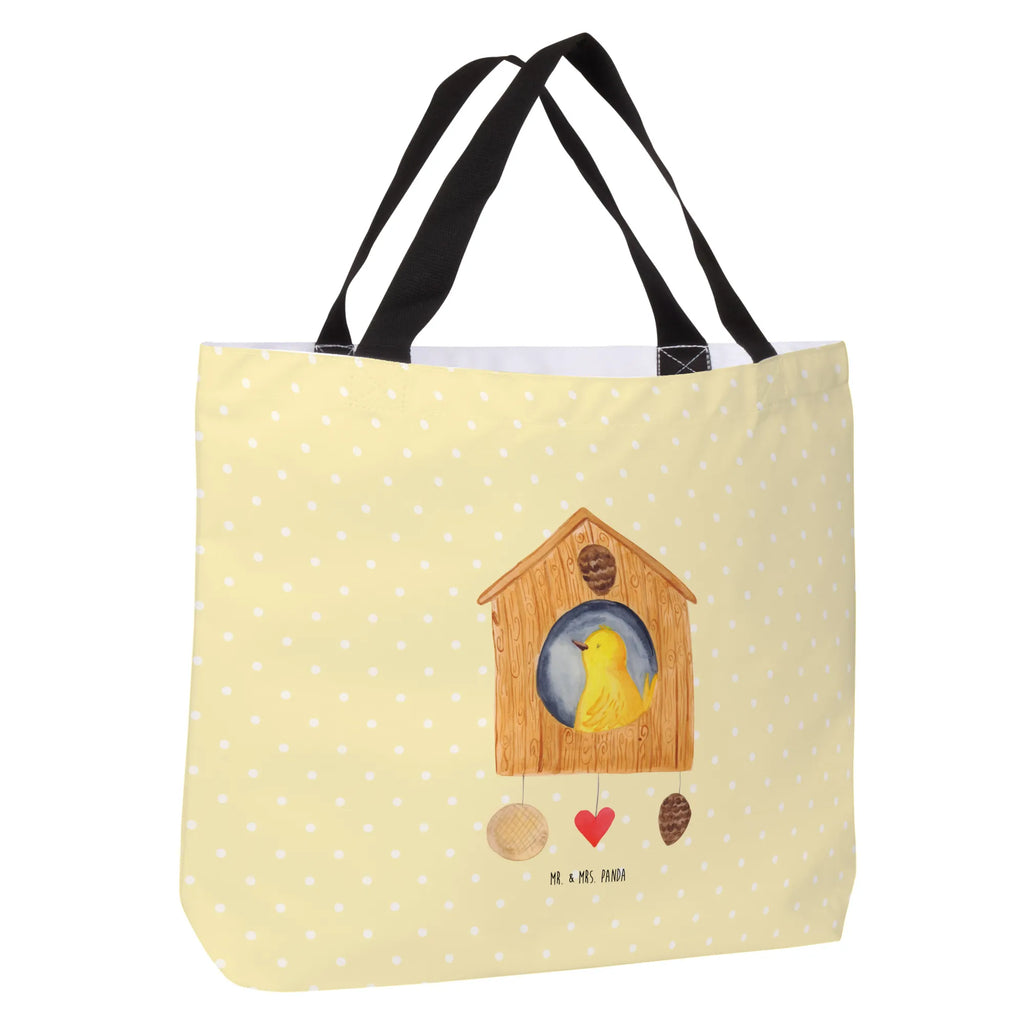 Shopper birdhouse Home Tasche, Einkaufsbeutel, Alltagstasche, Beutel, Schultasche, Tragebeutel, Schulbeutel, Shopper, Einkaufstasche, Freizeittasche, Strandtasche, Tiermotive, Gute Laune, lustige Sprüche, Tiere, Vogel, Haus, Geschenk, Hausbau, Umzug, Einzug, Vogelhaus, Einzugsgeschenk, Home sweet Home
