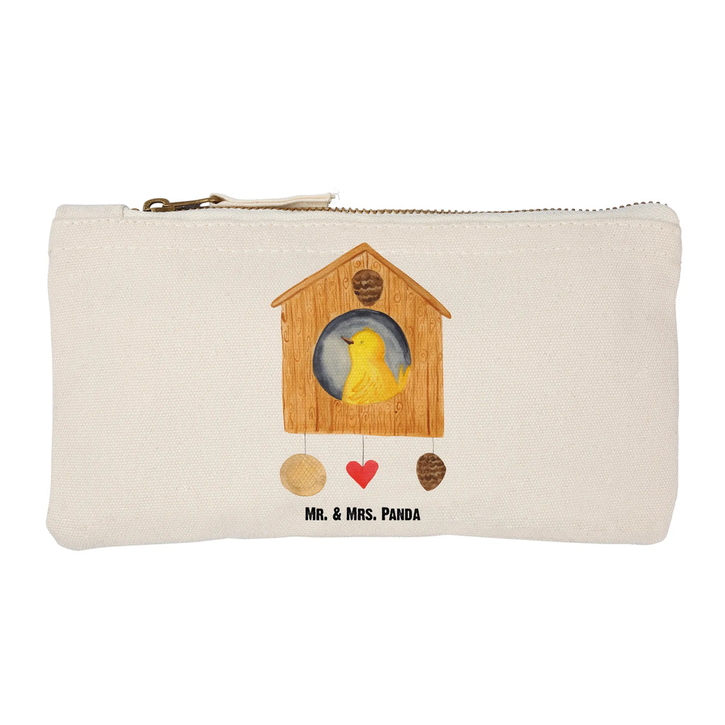 Make-up bag Bird House toiletry bag, Etui, beauty case, Waschtasche, Kulturbeutel, pencil case, pinsel tasche, beauty tasche, Kosmetiktasche, Kosmetikbeutel, aufbewahrungsbeutel, Schlampermäppchen, Schminktasche, Schminktäschchen, kosmetiktäschchen, Waschbeutel, Federmappe, Schminkbeutel, Mäppchen, utensilientasche, Kulturtasche, aufbewahrungstasche, Stiftemäppchen, Tiere, Lustige Sprüche, Tiermotive, Gute Laune, Wohnung, Eigenheim, Haus, Unser Haus, Familie, Home Sweet Home, Vogelhäuschen, Vogelhaus, Vögel, Nest, Castle, Lieblingsort, Zuhause, Vogel