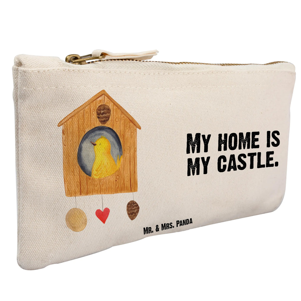 Make-up bag Bird House toiletry bag, Etui, beauty case, Waschtasche, Kulturbeutel, pencil case, pinsel tasche, beauty tasche, Kosmetiktasche, Kosmetikbeutel, aufbewahrungsbeutel, Schlampermäppchen, Schminktasche, Schminktäschchen, kosmetiktäschchen, Waschbeutel, Federmappe, Schminkbeutel, Mäppchen, utensilientasche, Kulturtasche, aufbewahrungstasche, Stiftemäppchen, Tiere, Lustige Sprüche, Tiermotive, Gute Laune, Wohnung, Eigenheim, Haus, Unser Haus, Familie, Home Sweet Home, Vogelhäuschen, Vogelhaus, Vögel, Nest, Castle, Lieblingsort, Zuhause, Vogel