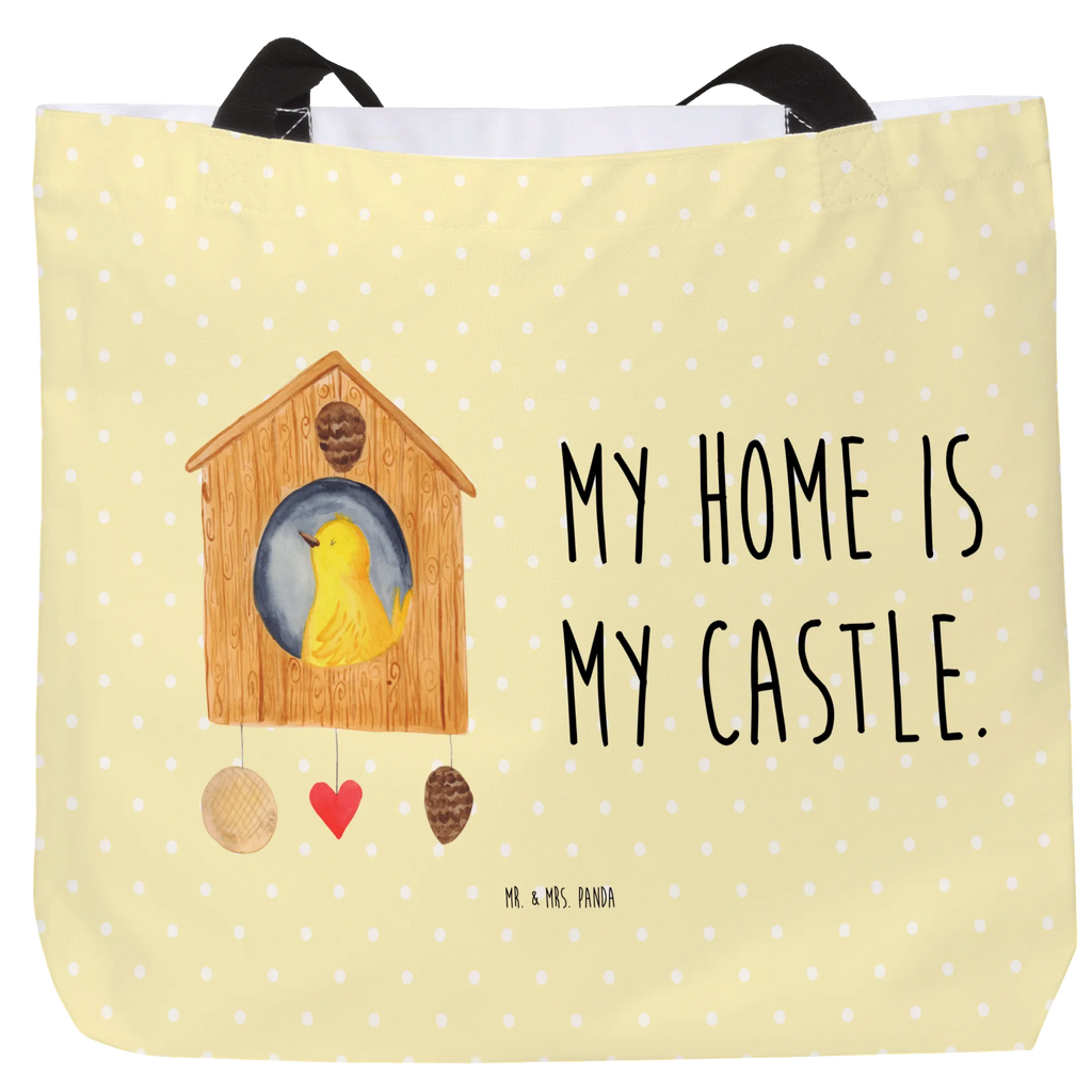 Shopper Vogel Haus Einkaufsbeutel, Einkaufstasche, XXL Tasche, Tüte, Shopper, Strandtasche, Freizeittasche, Tragebeutel, Alltagstasche, Schultasche, Beutel, Schulbeutel, Ausflug, XL, Schultertasche, Stofftasche, Gute Laune, Tiere, Lustige Sprüche, Tiermotive, Vögel, Zuhause, Wohnung, Eigenheim, Home Sweet Home, Vogelhaus, Familie, Unser Haus, Lieblingsort, Haus, Castle, Vogel, Nest, Vogelhäuschen