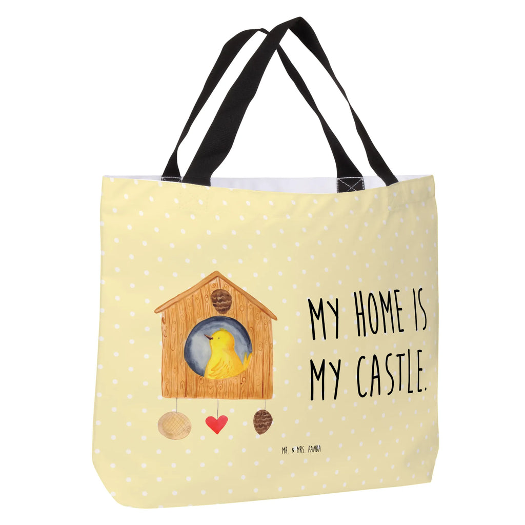Shopper Vogel Haus Einkaufsbeutel, Einkaufstasche, XXL Tasche, Tüte, Shopper, Strandtasche, Freizeittasche, Tragebeutel, Alltagstasche, Schultasche, Beutel, Schulbeutel, Ausflug, XL, Schultertasche, Stofftasche, Gute Laune, Tiere, Lustige Sprüche, Tiermotive, Vögel, Zuhause, Wohnung, Eigenheim, Home Sweet Home, Vogelhaus, Familie, Unser Haus, Lieblingsort, Haus, Castle, Vogel, Nest, Vogelhäuschen