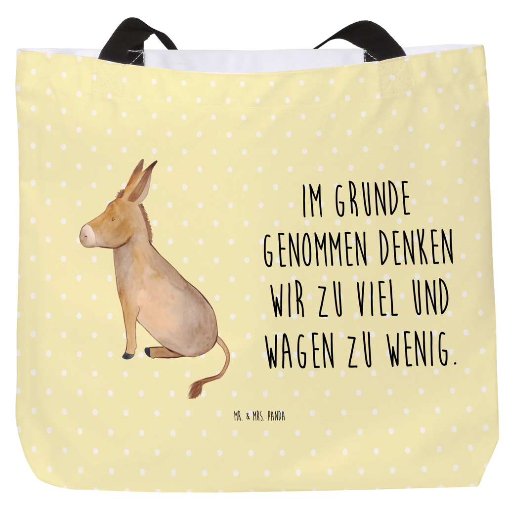 Shopper Donkey Ausflug, Schulbeutel, Shopper, Schultasche, Einkaufstasche, Einkaufsbeutel, Tragebeutel, XXL Tasche, Stofftasche, Strandtasche, Beutel, Tüte, Alltagstasche, Schultertasche, Freizeittasche, XL, Lustige Sprüche, Tiere, Tiermotive, Gute Laune, Erfolg, Lebensglück, Positive Gedanken, Mut, Lebensmut, Zuversicht, Weisheit, Lebensziel, Ziel, Tapferkeit, Esel