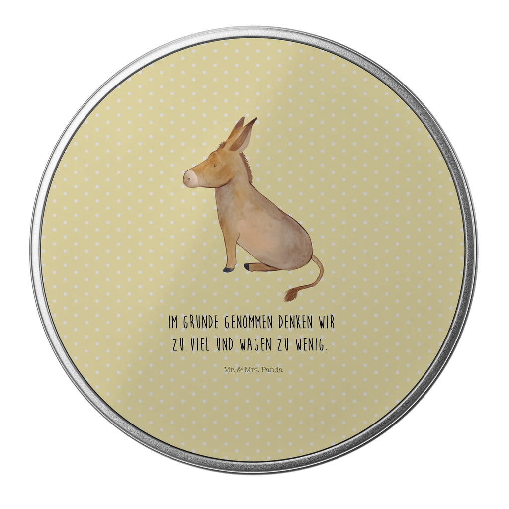 Round tin Donkey Blechdose Rund, Dose, metallboxen, runde blechdosen, keksdosen, plätzchendose, Geschenkdose, Keksdose, gebäckdosen, Metallbox, runde dosen, geschenkdosen, runddosen, runde keksdosen, Blechdose, Aufbewahrungsdose, Runde Blechdose, runde keksdose, Metalldose Rund, dosen, gebäckdose, Runde Dose, Vorratsdosen, blechdosen, plätzchendosen, metalldosen, Aufbewahrungsbox, Aufbewahrungsdosen, Vorratsdose, runddose, Metalldose, Tiere, Tiermotive, Gute Laune, Lustige Sprüche, Positive Gedanken, Erfolg, Lebensglück, Lebensmut, Zuversicht, Weisheit, Esel, Mut, Ziel, Lebensziel, Tapferkeit