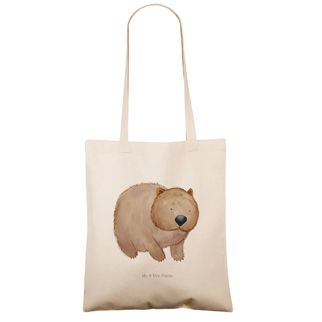 Tote bag Wombat cotton bag, jute bag, pouch, bag, Carrier bag, shopper, shoulder bag, cloth bag, shopping bag, small animals, cute, funny, cute animal motives, hand drawn, small world, funny sayings, good mood, happy, gifts, gift ideas, special gifts, animal lover, card, life is beautiful, Wombat, Australia, motivation, saying