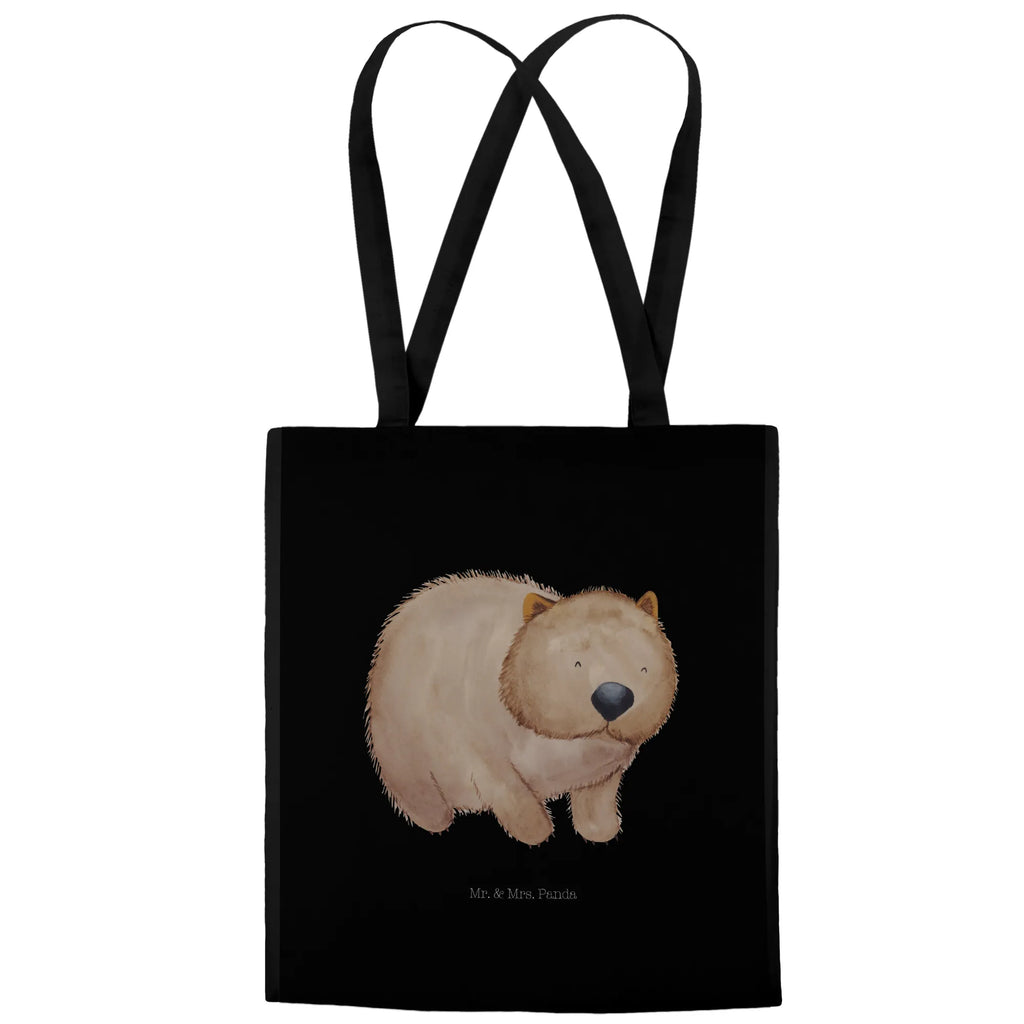 Tote bag Wombat cotton bag, jute bag, pouch, bag, Carrier bag, shopper, shoulder bag, cloth bag, shopping bag, small animals, cute, funny, cute animal motives, hand drawn, small world, funny sayings, good mood, happy, gifts, gift ideas, special gifts, animal lover, card, life is beautiful, Wombat, Australia, motivation, saying
