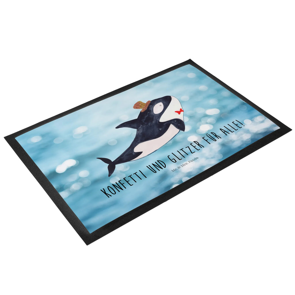 Doormat orca cylinder Fussmatte, Schmutzfangteppich, Türvorleger, abstreifer, matte haustür, Eingangsmatte, Haustürmatte, hausmatte, Schmutzmatte, Türmatte, außenmatte, fußmatte, Eingangsteppich, flurmatte, Fußabtreter, türmatten, Fußabstreifer, Schuhabstreifer, Schmutzfangmatte, Abtretmatte, Sauberlaufmatte, Schmutzfänger, Abtreter, schmutzfangmatten, sauberlaufmatten, Fußmatten, Meer, Urlaub, Meerestiere, Fete, Geburtstag, Glitzer, Glückwunsch, Orca, Feier, Glitter, Konfetti, Narwal, Fest