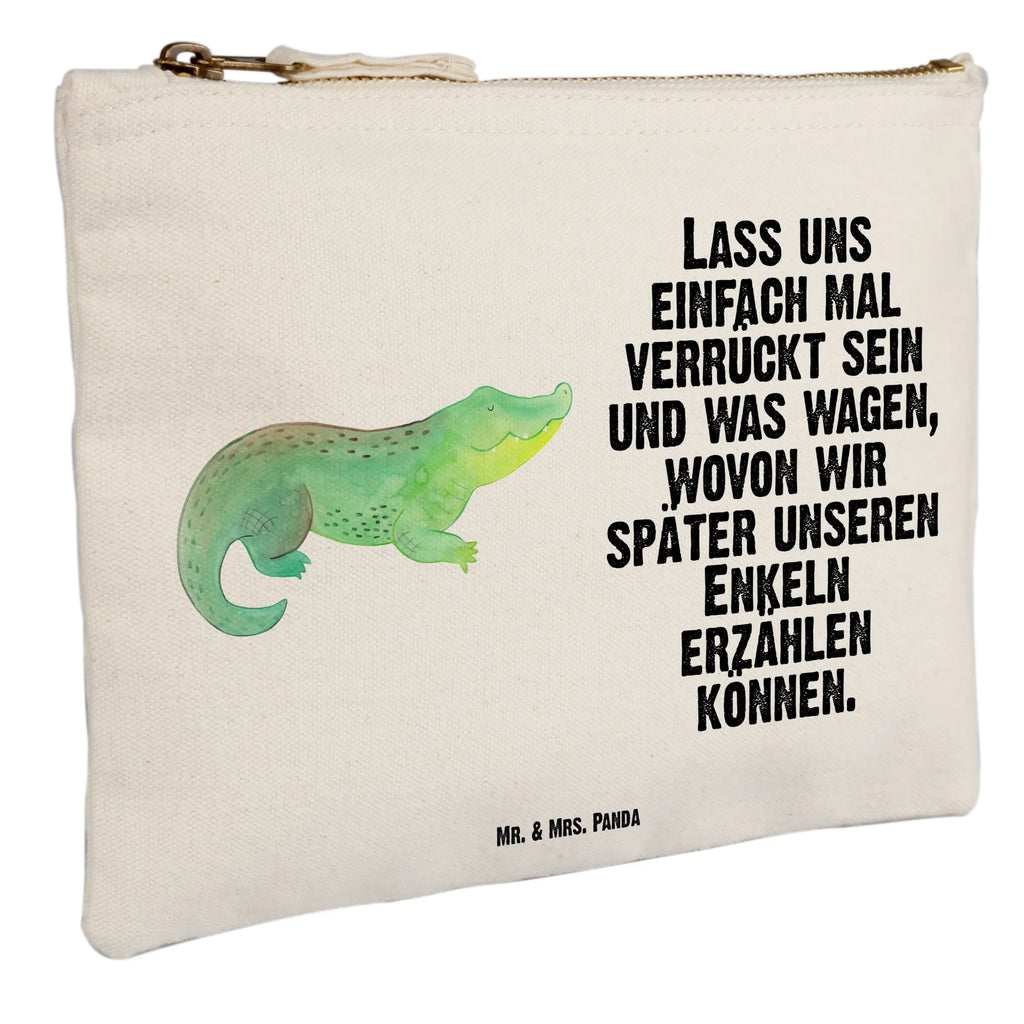 Schminktasche Krokodil toiletry bag, Federmappe, Waschtasche, Schminktäschchen, beauty case, utensilientasche, Schminktasche, Stiftemäppchen, Kosmetiktasche, aufbewahrungstasche, pencil case, Kulturbeutel, Etui, Schminkbeutel, Kosmetikbeutel, Schlampermäppchen, beauty tasche, Mäppchen, pinsel tasche, Kulturtasche, kosmetiktäschchen, Waschbeutel, aufbewahrungsbeutel, Meerestiere, Urlaub, Meer, Reiselust, Krokodile, Abenteuerlust, Beste Freundin, Spontan sein, Lieblingsmensch, Freundin, Verrückt sein, Krokodil