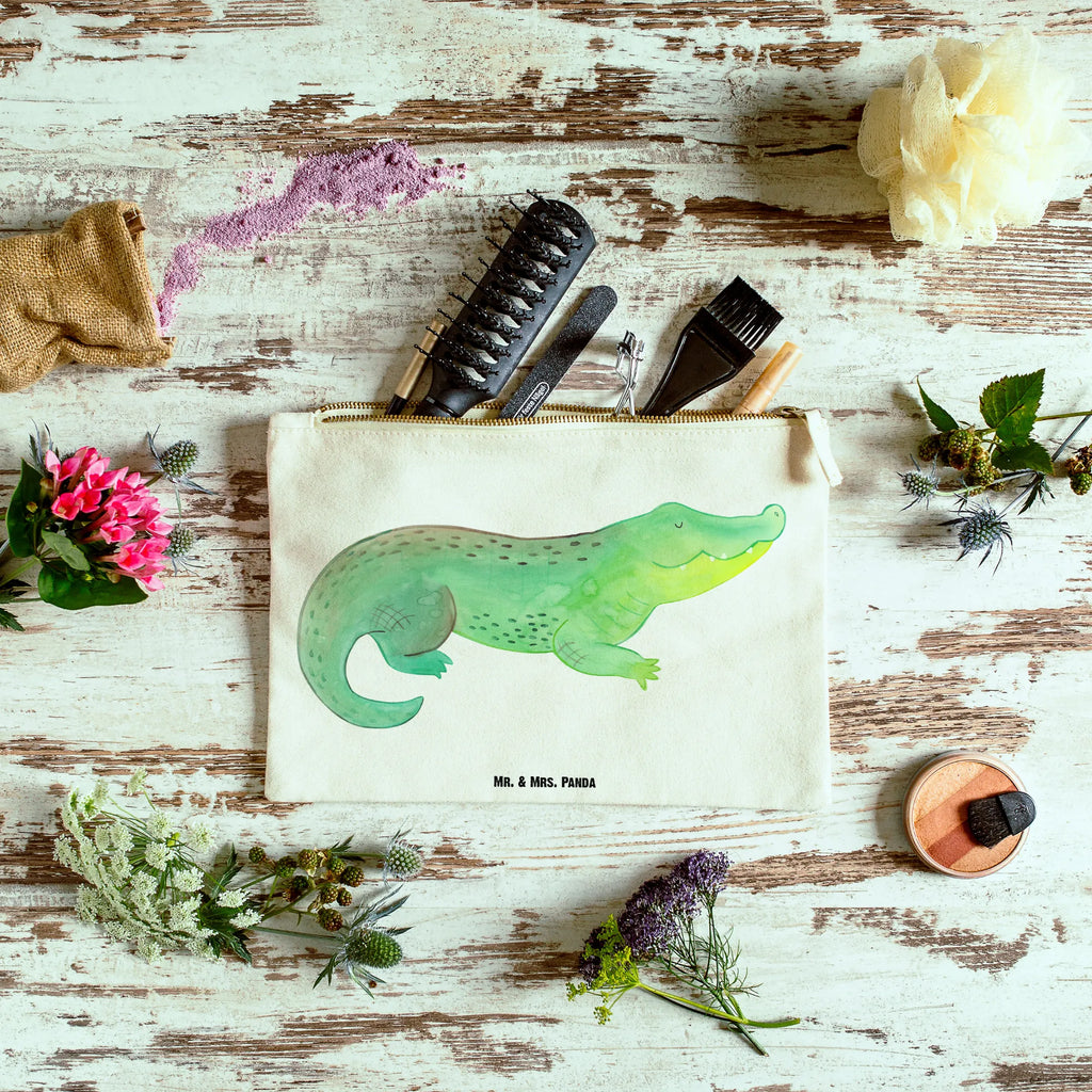 Schminktasche Krokodil toiletry bag, Federmappe, Waschtasche, Schminktäschchen, beauty case, utensilientasche, Schminktasche, Stiftemäppchen, Kosmetiktasche, aufbewahrungstasche, pencil case, Kulturbeutel, Etui, Schminkbeutel, Kosmetikbeutel, Schlampermäppchen, beauty tasche, Mäppchen, pinsel tasche, Kulturtasche, kosmetiktäschchen, Waschbeutel, aufbewahrungsbeutel, Meerestiere, Urlaub, Meer, Reiselust, Krokodile, Abenteuerlust, Beste Freundin, Spontan sein, Lieblingsmensch, Freundin, Verrückt sein, Krokodil