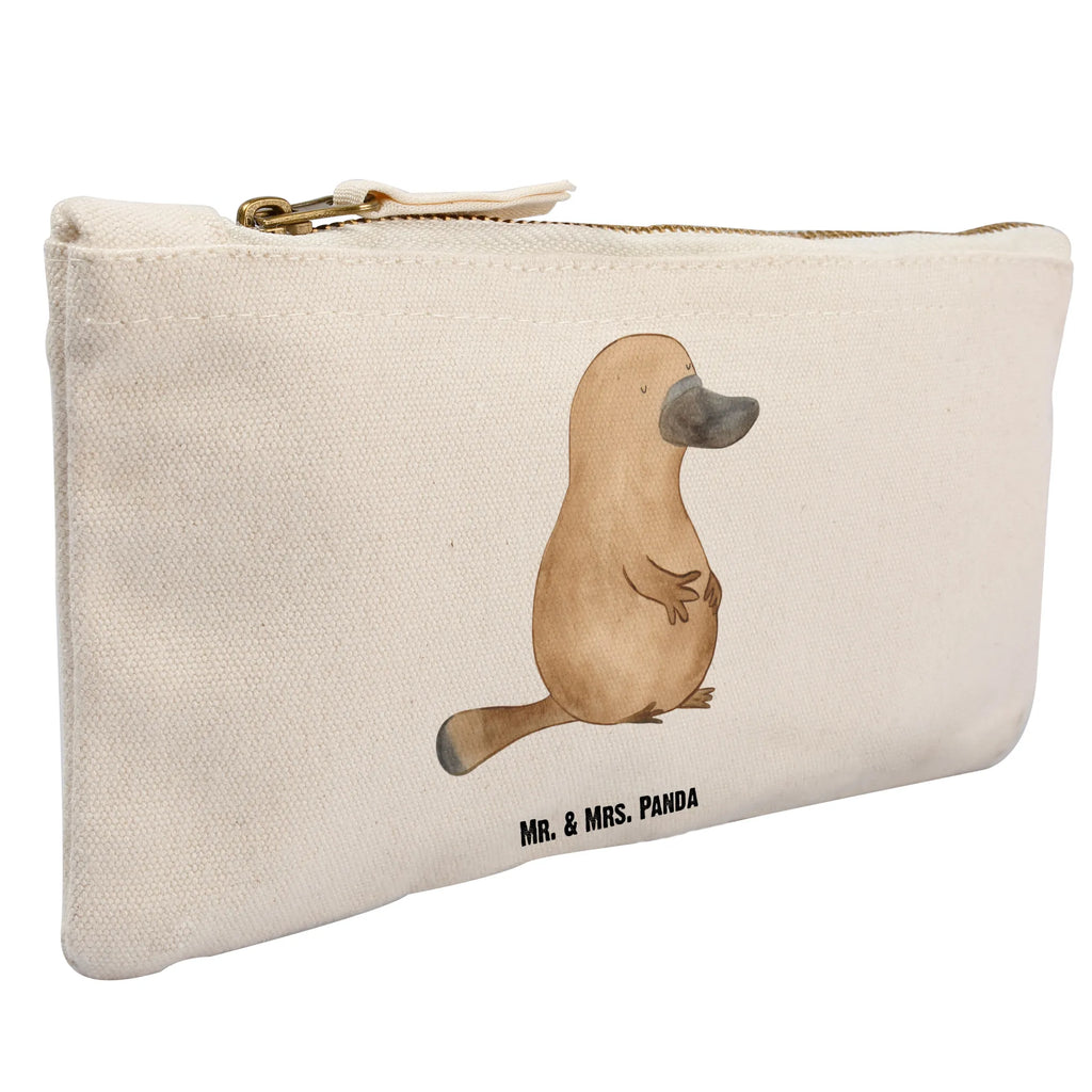 Make-up bag platypus courage Schminktäschchen, Schminktasche, aufbewahrungstasche, Kulturtasche, Mäppchen, kosmetiktäschchen, aufbewahrungsbeutel, pencil case, Federmappe, toiletry bag, Kulturbeutel, utensilientasche, Kosmetikbeutel, Etui, pinsel tasche, beauty case, beauty tasche, Schminkbeutel, Kosmetiktasche, Schlampermäppchen, Waschbeutel, Waschtasche, Stiftemäppchen, Meerestiere, Urlaub, Meer, Raodtrip, Neustart, Weltreise, Arbeit, Schnabeltier, Neuanfang, Motivation, Training, Mut, Lebensweisheit, Büro, mutig, Schnabeltiere