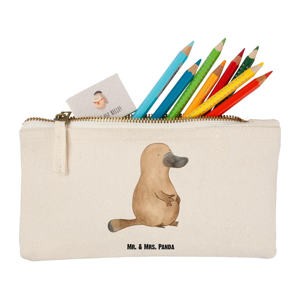Make-up bag platypus courage Schminktäschchen, Schminktasche, aufbewahrungstasche, Kulturtasche, Mäppchen, kosmetiktäschchen, aufbewahrungsbeutel, pencil case, Federmappe, toiletry bag, Kulturbeutel, utensilientasche, Kosmetikbeutel, Etui, pinsel tasche, beauty case, beauty tasche, Schminkbeutel, Kosmetiktasche, Schlampermäppchen, Waschbeutel, Waschtasche, Stiftemäppchen, Meerestiere, Urlaub, Meer, Raodtrip, Neustart, Weltreise, Arbeit, Schnabeltier, Neuanfang, Motivation, Training, Mut, Lebensweisheit, Büro, mutig, Schnabeltiere