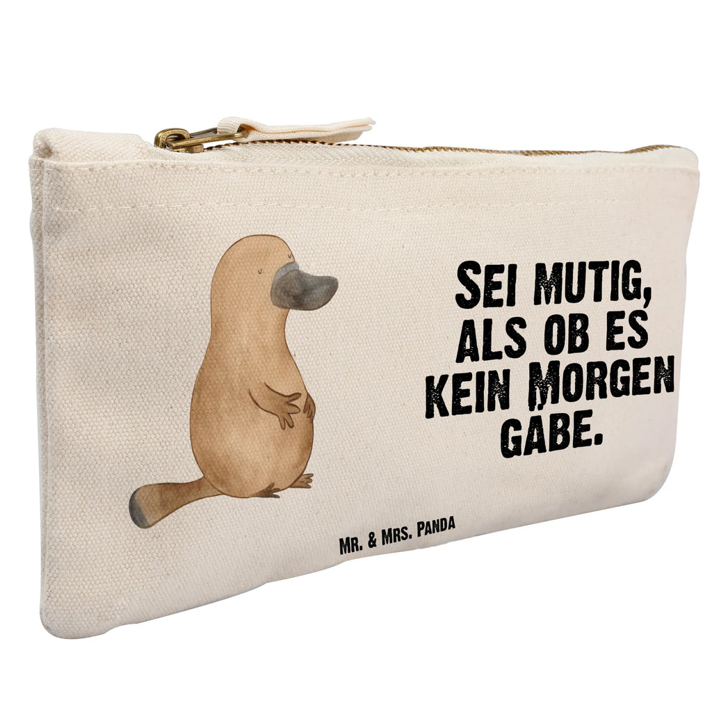 Make-up bag platypus courage Schminktäschchen, Schminktasche, aufbewahrungstasche, Kulturtasche, Mäppchen, kosmetiktäschchen, aufbewahrungsbeutel, pencil case, Federmappe, toiletry bag, Kulturbeutel, utensilientasche, Kosmetikbeutel, Etui, pinsel tasche, beauty case, beauty tasche, Schminkbeutel, Kosmetiktasche, Schlampermäppchen, Waschbeutel, Waschtasche, Stiftemäppchen, Meerestiere, Urlaub, Meer, Raodtrip, Neustart, Weltreise, Arbeit, Schnabeltier, Neuanfang, Motivation, Training, Mut, Lebensweisheit, Büro, mutig, Schnabeltiere