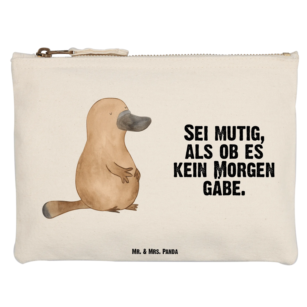 Make-up bag platypus courage Schminktäschchen, Schminktasche, aufbewahrungstasche, Kulturtasche, Mäppchen, kosmetiktäschchen, aufbewahrungsbeutel, pencil case, Federmappe, toiletry bag, Kulturbeutel, utensilientasche, Kosmetikbeutel, Etui, pinsel tasche, beauty case, beauty tasche, Schminkbeutel, Kosmetiktasche, Schlampermäppchen, Waschbeutel, Waschtasche, Stiftemäppchen, Meerestiere, Urlaub, Meer, Raodtrip, Neustart, Weltreise, Arbeit, Schnabeltier, Neuanfang, Motivation, Training, Mut, Lebensweisheit, Büro, mutig, Schnabeltiere