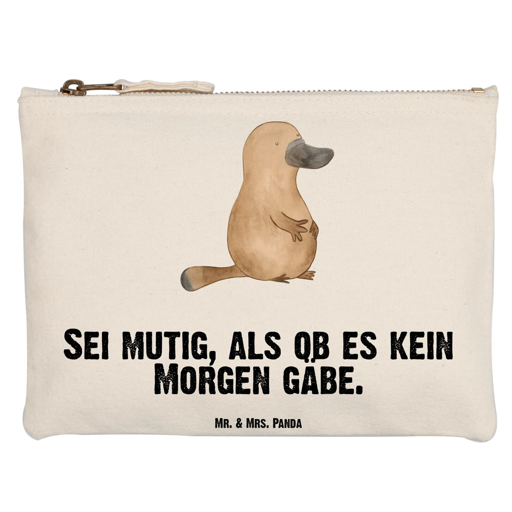 Make-up bag platypus courage Schminktäschchen, Schminktasche, aufbewahrungstasche, Kulturtasche, Mäppchen, kosmetiktäschchen, aufbewahrungsbeutel, pencil case, Federmappe, toiletry bag, Kulturbeutel, utensilientasche, Kosmetikbeutel, Etui, pinsel tasche, beauty case, beauty tasche, Schminkbeutel, Kosmetiktasche, Schlampermäppchen, Waschbeutel, Waschtasche, Stiftemäppchen, Meerestiere, Urlaub, Meer, Raodtrip, Neustart, Weltreise, Arbeit, Schnabeltier, Neuanfang, Motivation, Training, Mut, Lebensweisheit, Büro, mutig, Schnabeltiere