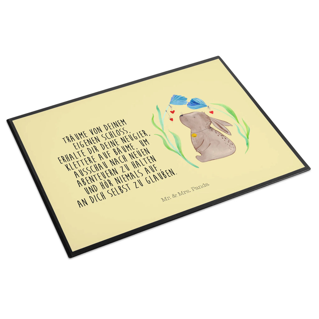 Desk pad Hare flower children, Desk pad, girl, office, underlay, desk, Easter, Easter bunny, Bunny, hope, birthday, child's birthday, birth, pregnancy, rabbit, dreams, first child, baptism, christening gift, child