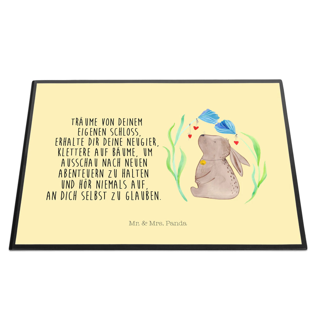 Desk pad Hare flower children, Desk pad, girl, office, underlay, desk, Easter, Easter bunny, Bunny, hope, birthday, child's birthday, birth, pregnancy, rabbit, dreams, first child, baptism, christening gift, child