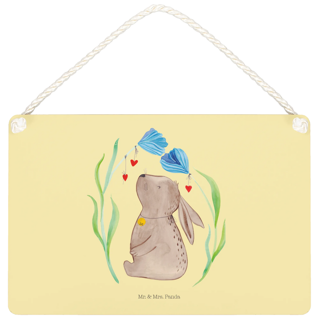 Decorative sign Hare flower Easter, Easter bunny, baptism, birth, dreams, child's birthday, pregnancy, Bunny, child, birthday, christening gift, rabbit, first child, hope