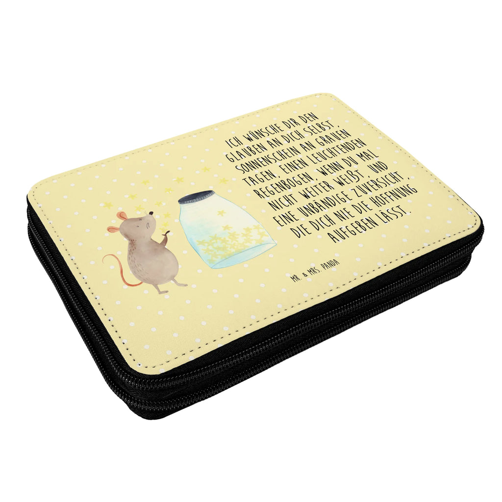 Leather folder Mouse Stars pen roll, primary school, child, school, motif, pencil bag, pupil, pencil case, enrolment, gift, small animals, cute, funny, cute animal motives, hand drawn, small world, funny sayings, good mood, happy, gifts, gift ideas, special gifts, animal lover, card, child birthday, dreams, birth, hope, stars, pregnancy, Mouse, birthday, baptism, baptism gift, wish, first child