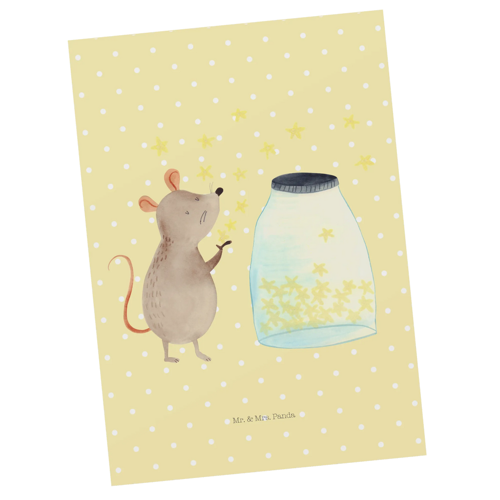 Postkarte Maus Sterne Ansichtskarten, Designkarte, bildkarte, Motivkarte, Postkarte, Kunstkarten, spruchkarte, kunstkarte, Postkarten, Fotokarte, einzelkarte, Ansichtskarte, Grußkarte, Tiere, Tiermotive, Lustige Sprüche, Gute Laune, Träume, Geburt, Taufgeschenk, Erstes Kind, Kindergeburtstag, Sterne, Schwangerschaft, Geburtstag, Maus, Taufe, Hoffnung, Kind, Wunsch