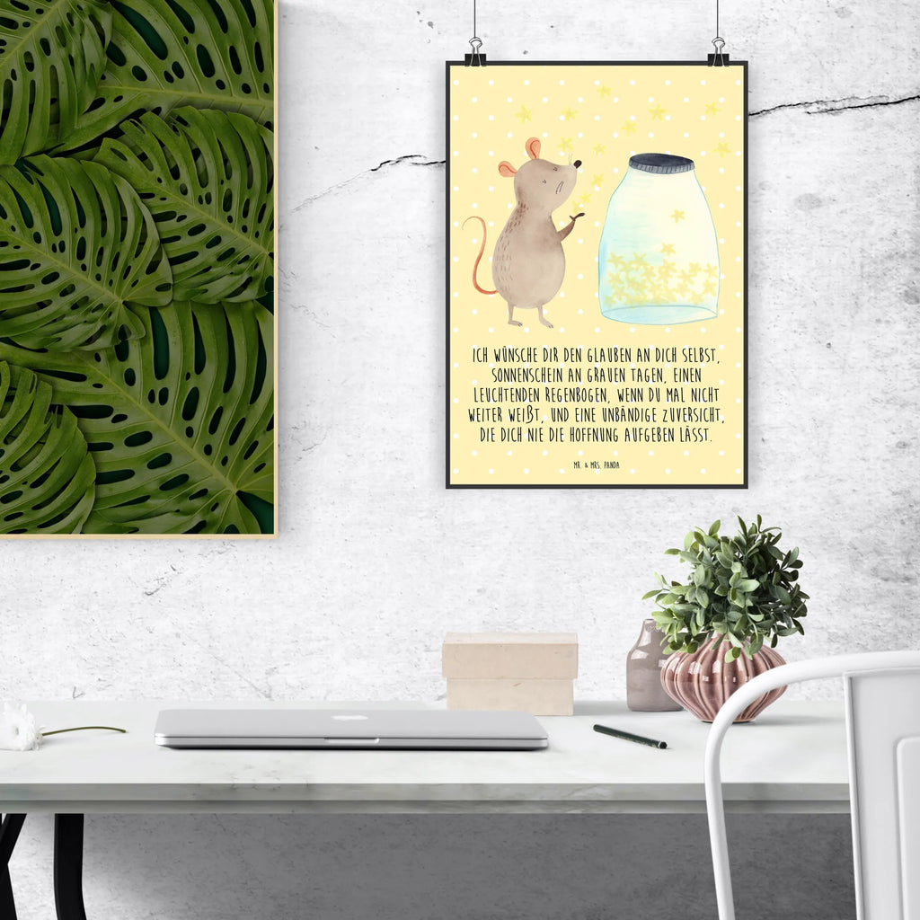Poster Mouse Stars Wanddekoration, Wanddeko Bild, Handgemaltes Poster, Küchenposter, Designposter, Wandposter, Bild, Raumdekoration, Posterdruck, Kinderposter, Mr. & Mrs. Panda Poster, Wanddeko, Kunstdruck, Poster, Tiermotive, Gute Laune, lustige Sprüche, Tiere, erstes Kind, Sterne, Geburtstag, Taufgeschenk, Schwangerschaft, Wunsch, Geburt, Träume, Taufe, Kindergeburtstag, Kind, Hoffnung, Maus