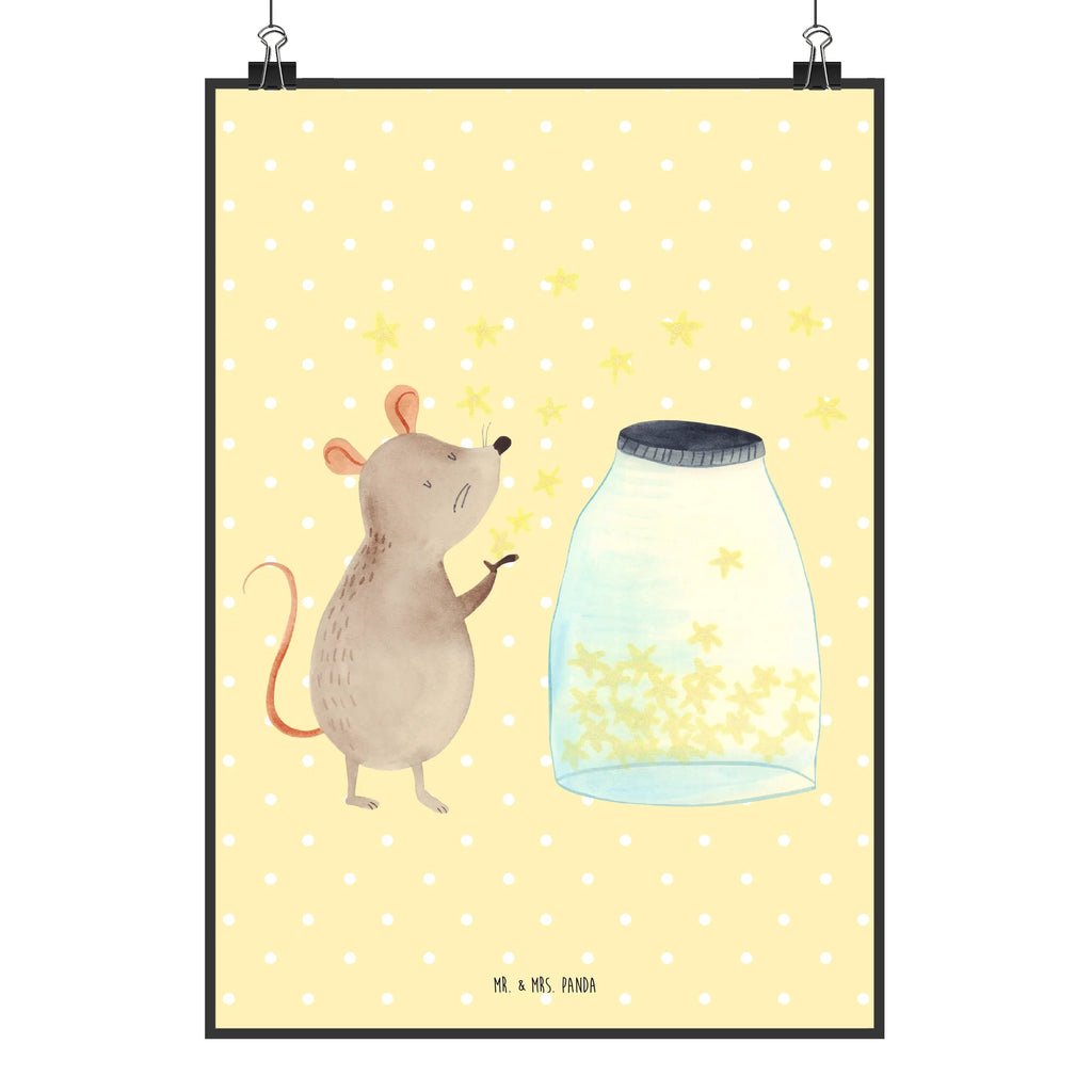 Poster Mouse Stars Wanddekoration, Wanddeko Bild, Handgemaltes Poster, Küchenposter, Designposter, Wandposter, Bild, Raumdekoration, Posterdruck, Kinderposter, Mr. & Mrs. Panda Poster, Wanddeko, Kunstdruck, Poster, Tiermotive, Gute Laune, lustige Sprüche, Tiere, erstes Kind, Sterne, Geburtstag, Taufgeschenk, Schwangerschaft, Wunsch, Geburt, Träume, Taufe, Kindergeburtstag, Kind, Hoffnung, Maus