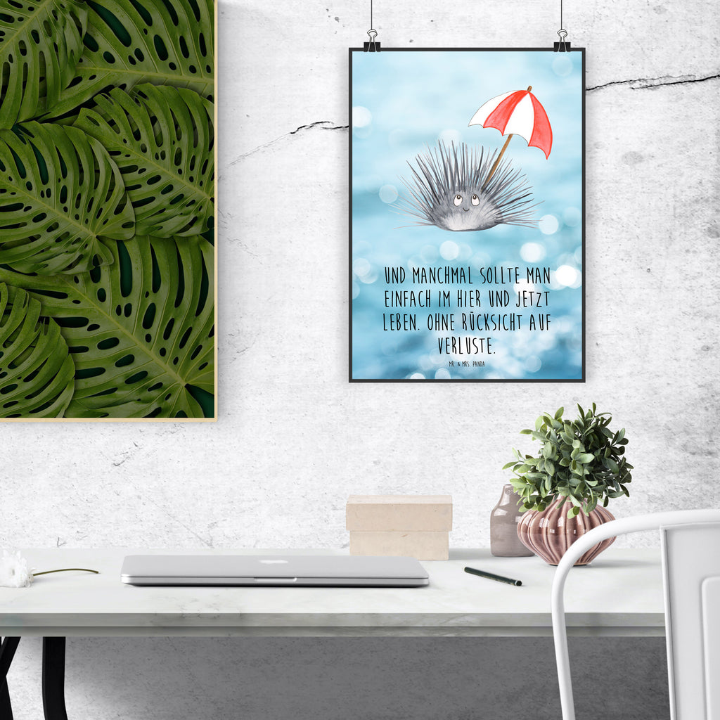 Plakat Jeżowiec Designposter, Poster, Deko Bild, Wandschmuck, Bild, drucke, wanddruck, Mr. & Mrs. Panda Poster, Wanddeko Bild, Bild für Wand, kunstposter, kunstdruck poster, Wandposter, Wandbild, Wanddekoration, Plakat, grafikposter, kunst für die wand, wandkunst, wanddeko, Posterdruck, Kunstdruck, Meerestiere, Urlaub, Meer, Selbstliebe, Achtsamkeit, Leben, Selbstakzeptanz, Hier und Jetzt, Lebe, Seeigel