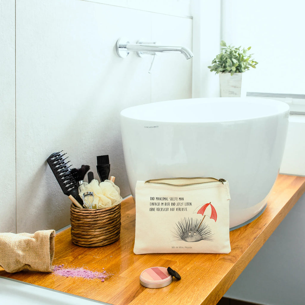 torebka na makijaż Jeżowiec Zwierzeta morskie, Morze, Wakacje