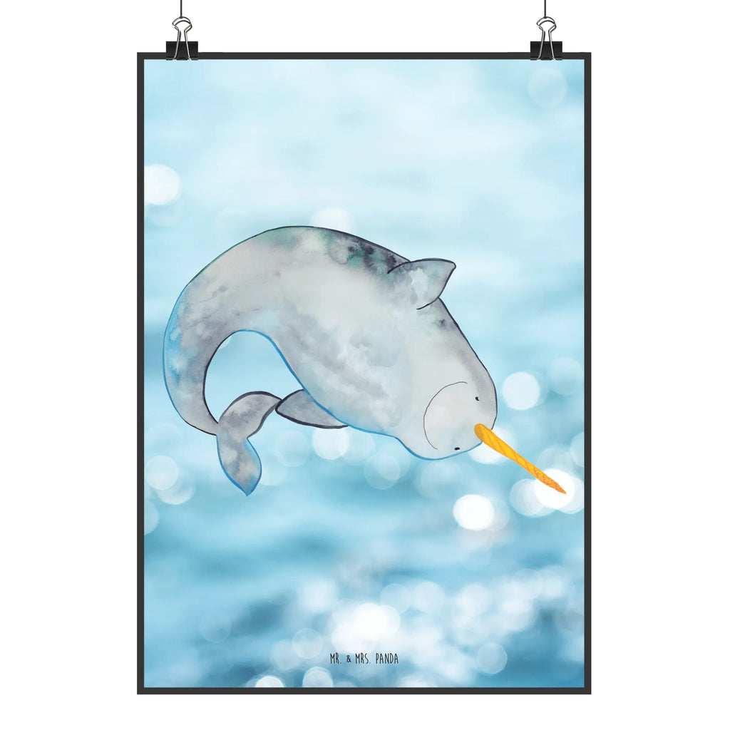 Plakat Narwal Wanddekoration, wandkunst, Wandposter, drucke, Bild für Wand, Posterdruck, Deko Bild, wanddeko, grafikposter, Kunstdruck, Designposter, kunstposter, Poster, Plakat, Bild, kunst für die wand, wanddruck, Wandbild, Mr. & Mrs. Panda Poster, kunstdruck poster, Wanddeko Bild, Wandschmuck, Urlaub, Meerestiere, Meer, Hausfrau, Junggesellin, Putzen, Aufräumen, Kinderzimmer, Narwal, Wal
