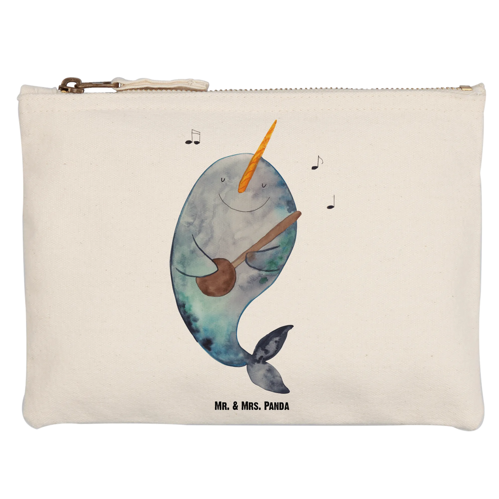 Schminktasche Narwal Gitarre Kulturtasche, pencil case, Kosmetiktasche, Stiftemäppchen, Waschbeutel, utensilientasche, aufbewahrungstasche, Kulturbeutel, pinsel tasche, Waschtasche, beauty case, Schminktasche, beauty tasche, Mäppchen, Kosmetikbeutel, aufbewahrungsbeutel, Schminktäschchen, Schminkbeutel, toiletry bag, Schlampermäppchen, Federmappe, Etui, kosmetiktäschchen, Meerestiere, Urlaub, Meer, Narwal, Tanzen, Gitarre, Probleme, Wal, Frust, Problemlösung, Gespräche