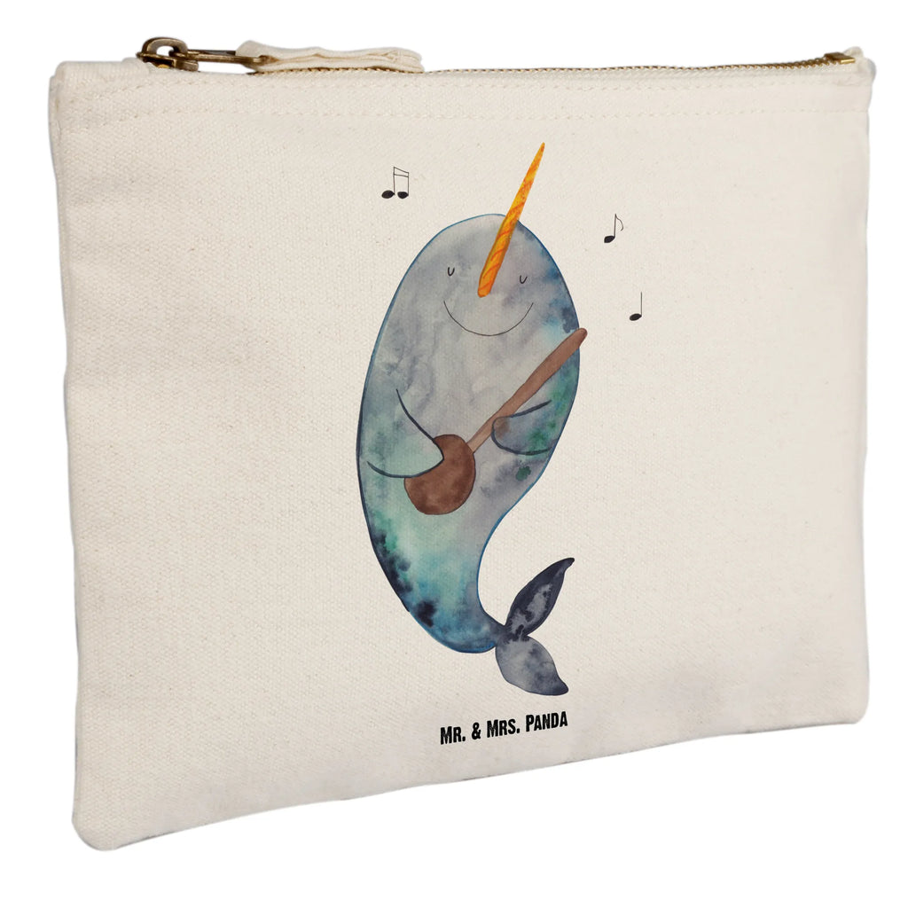 Schminktasche Narwal Gitarre Kulturtasche, pencil case, Kosmetiktasche, Stiftemäppchen, Waschbeutel, utensilientasche, aufbewahrungstasche, Kulturbeutel, pinsel tasche, Waschtasche, beauty case, Schminktasche, beauty tasche, Mäppchen, Kosmetikbeutel, aufbewahrungsbeutel, Schminktäschchen, Schminkbeutel, toiletry bag, Schlampermäppchen, Federmappe, Etui, kosmetiktäschchen, Meerestiere, Urlaub, Meer, Narwal, Tanzen, Gitarre, Probleme, Wal, Frust, Problemlösung, Gespräche