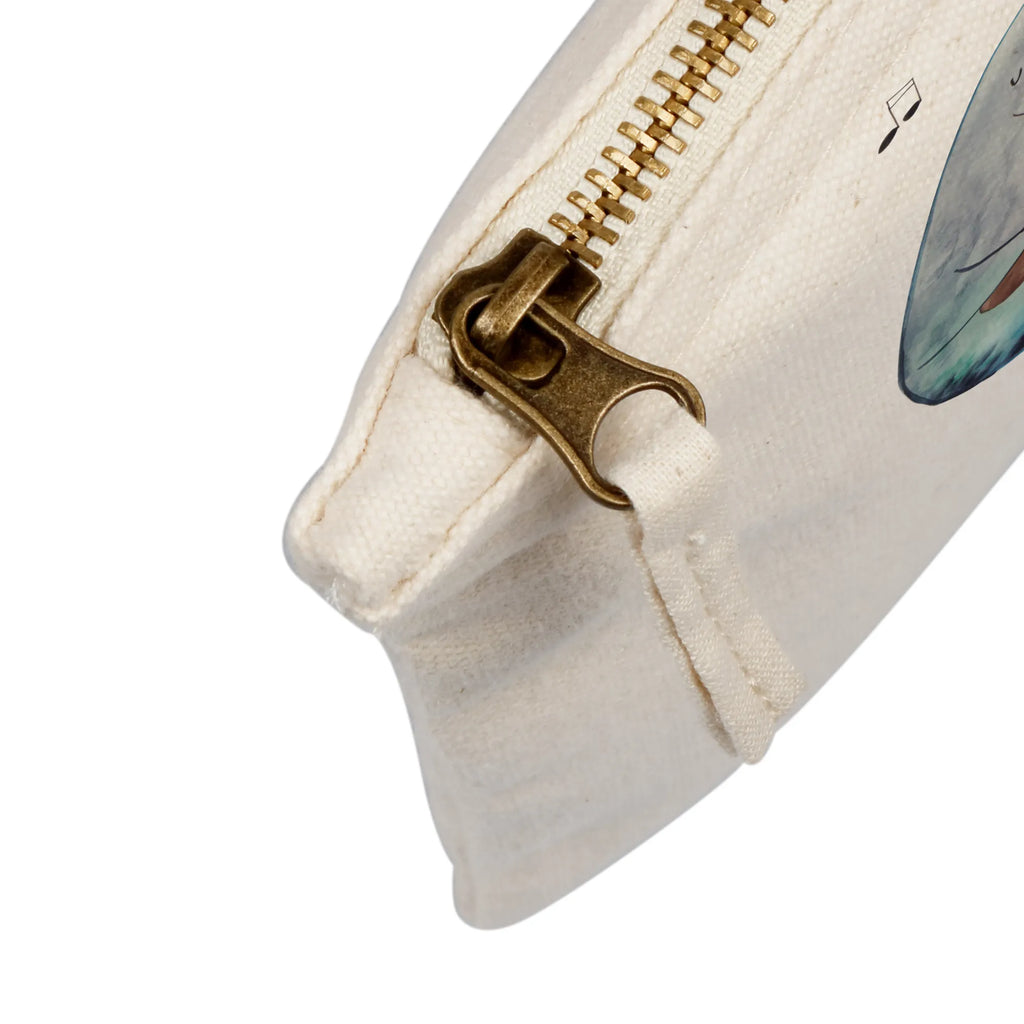 Schminktasche Narwal Gitarre Kulturtasche, pencil case, Kosmetiktasche, Stiftemäppchen, Waschbeutel, utensilientasche, aufbewahrungstasche, Kulturbeutel, pinsel tasche, Waschtasche, beauty case, Schminktasche, beauty tasche, Mäppchen, Kosmetikbeutel, aufbewahrungsbeutel, Schminktäschchen, Schminkbeutel, toiletry bag, Schlampermäppchen, Federmappe, Etui, kosmetiktäschchen, Meerestiere, Urlaub, Meer, Narwal, Tanzen, Gitarre, Probleme, Wal, Frust, Problemlösung, Gespräche