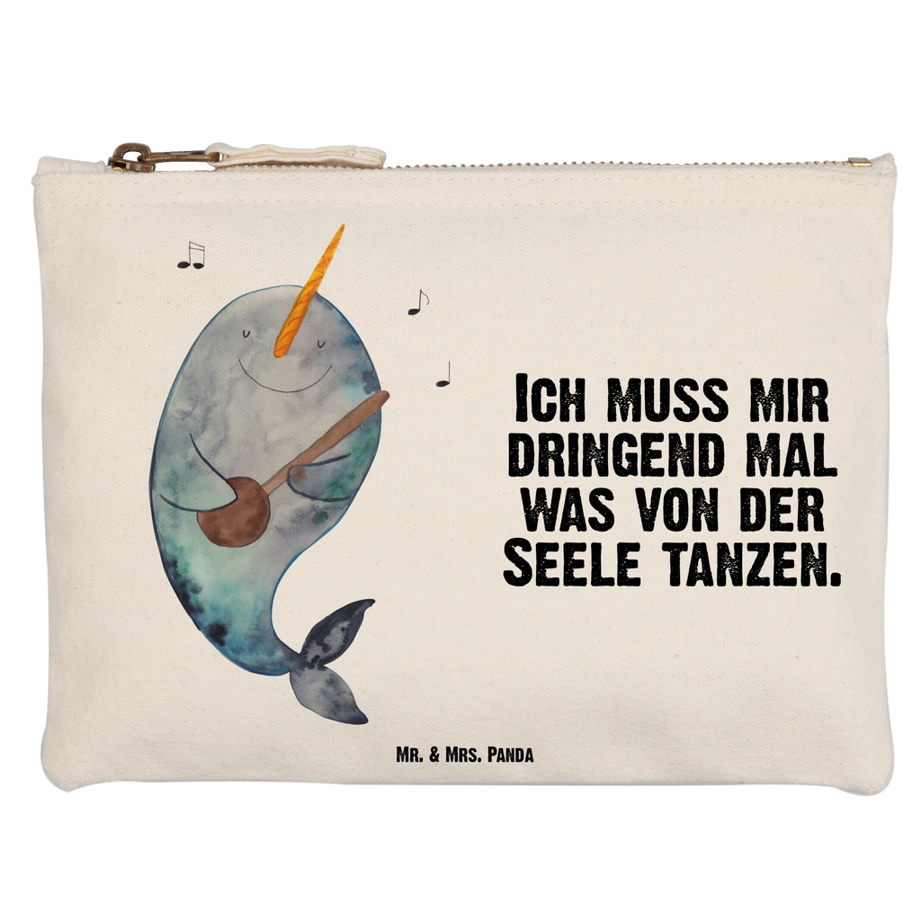 Schminktasche Narwal Gitarre Kulturtasche, pencil case, Kosmetiktasche, Stiftemäppchen, Waschbeutel, utensilientasche, aufbewahrungstasche, Kulturbeutel, pinsel tasche, Waschtasche, beauty case, Schminktasche, beauty tasche, Mäppchen, Kosmetikbeutel, aufbewahrungsbeutel, Schminktäschchen, Schminkbeutel, toiletry bag, Schlampermäppchen, Federmappe, Etui, kosmetiktäschchen, Meerestiere, Urlaub, Meer, Narwal, Tanzen, Gitarre, Probleme, Wal, Frust, Problemlösung, Gespräche