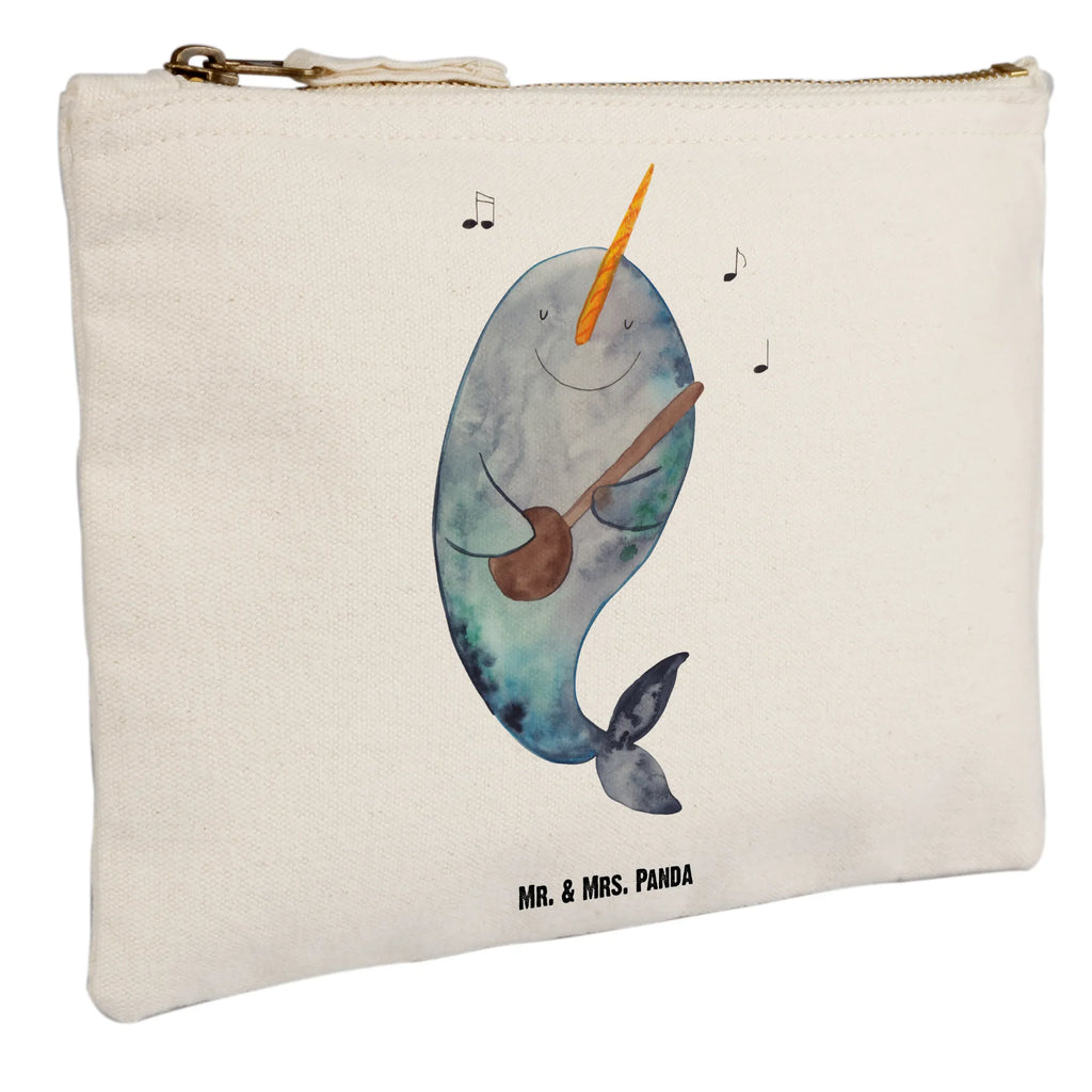 Schminktasche Narwal Gitarre Kulturtasche, pencil case, Kosmetiktasche, Stiftemäppchen, Waschbeutel, utensilientasche, aufbewahrungstasche, Kulturbeutel, pinsel tasche, Waschtasche, beauty case, Schminktasche, beauty tasche, Mäppchen, Kosmetikbeutel, aufbewahrungsbeutel, Schminktäschchen, Schminkbeutel, toiletry bag, Schlampermäppchen, Federmappe, Etui, kosmetiktäschchen, Meerestiere, Urlaub, Meer, Narwal, Tanzen, Gitarre, Probleme, Wal, Frust, Problemlösung, Gespräche