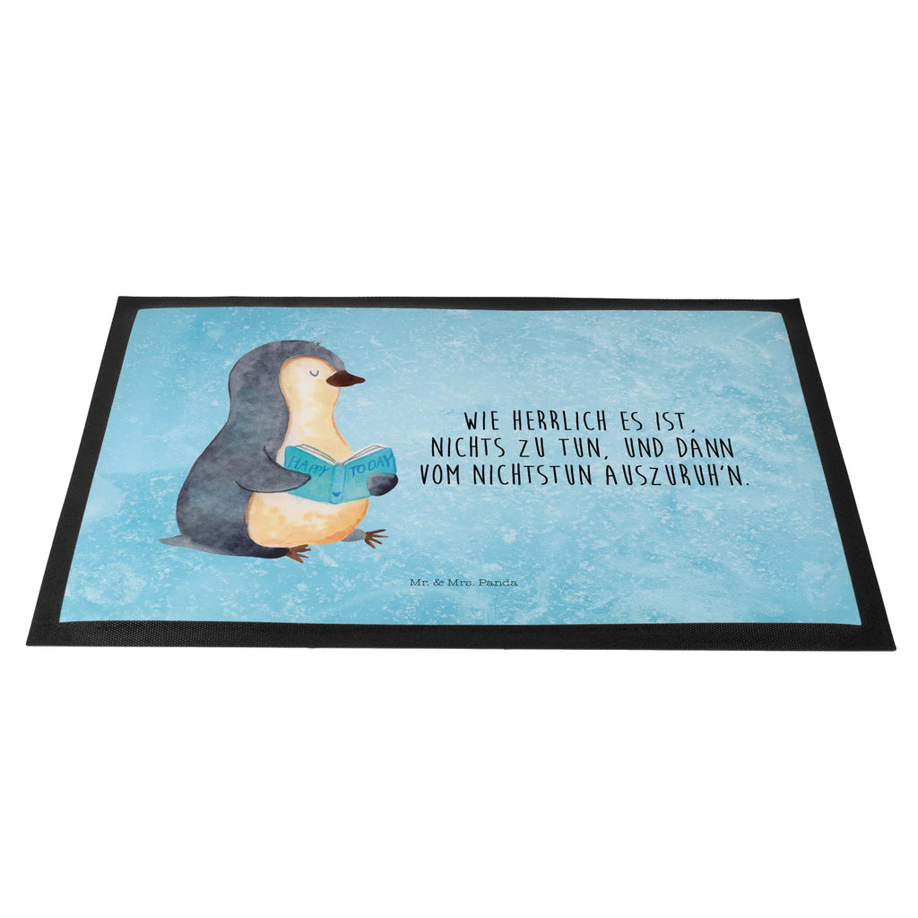Doormat Penguin A book Penguin, North Pole, Winter, Penguins, reading, vacation, leisure, penguins, bookworm, doing nothing, lazing around, holidays, book