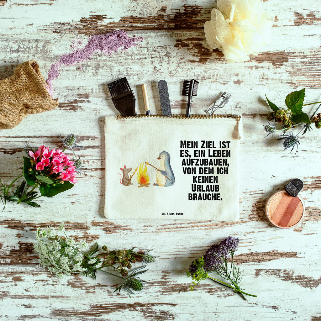 Schminktasche Pinguin Lagerfeuer Kulturtasche, aufbewahrungstasche, kosmetiktäschchen, Kosmetiktasche, beauty tasche, pencil case, toiletry bag, Schlampermäppchen, Etui, Waschbeutel, Mäppchen, Schminktäschchen, aufbewahrungsbeutel, Kulturbeutel, Stiftemäppchen, beauty case, Waschtasche, Kosmetikbeutel, Federmappe, Schminkbeutel, Schminktasche, utensilientasche, pinsel tasche, Pinguin, Pinguine, Grillen, Leben, Feuer, Job, Lagerfeuer, Liebe, Büroalltag, Büro, Neustart, Lebensspruch, Motivation, Arbeit, Maus, Marshmallows, Lebensmotivation